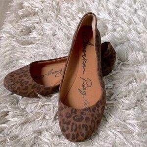 American Rag Ellie Leopard Ballet Flats
